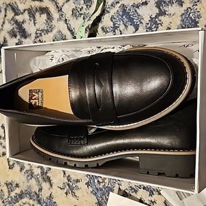 Dolce Vita black chunky heel loafers shoes new in box sz 10